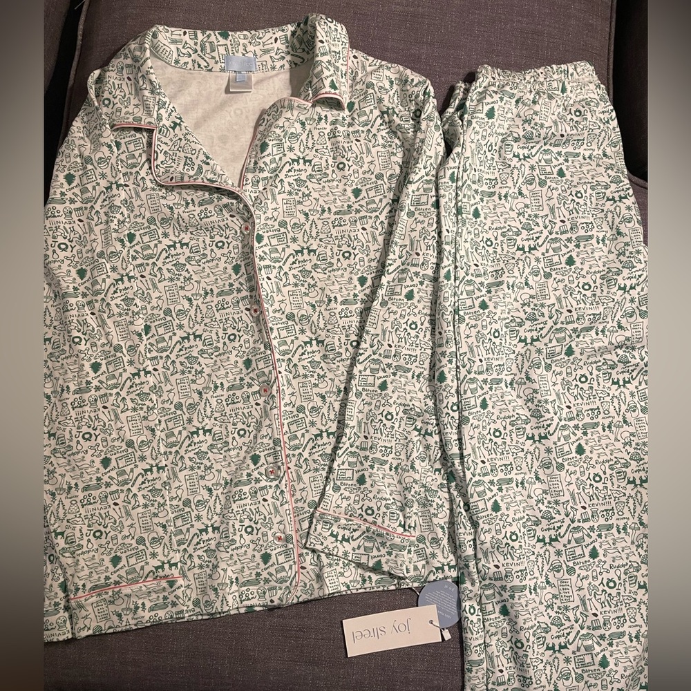 Joy Street - Women’s Long Pajama’s - 100% Pima Cotton - North Pole - Brand New